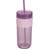 Kubek ze słomką 660 ml SOLEDAD P150892K fioletowy