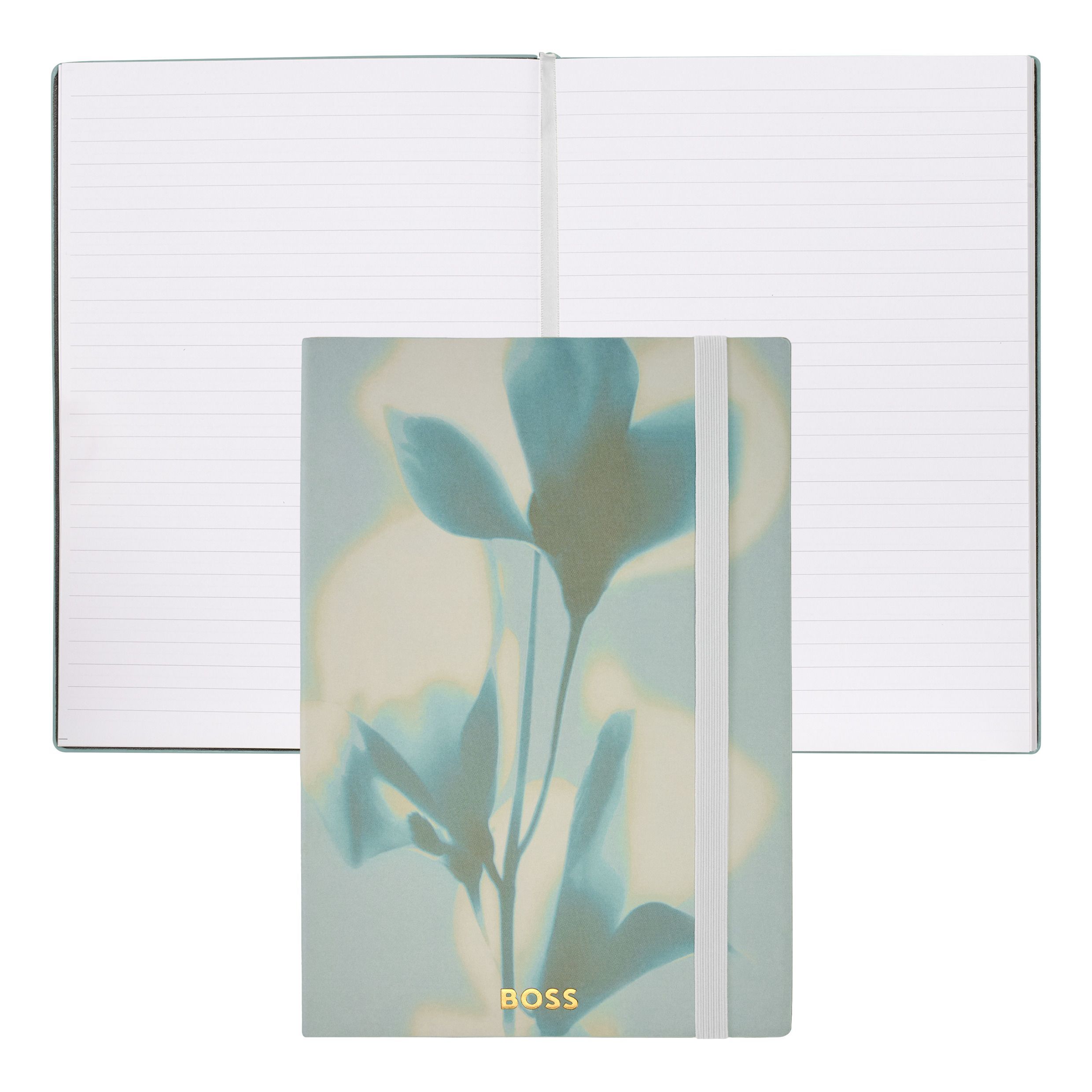 Notes A5 Holographic Flower Jasnozielony w linie P153545P PM-HNH623TL