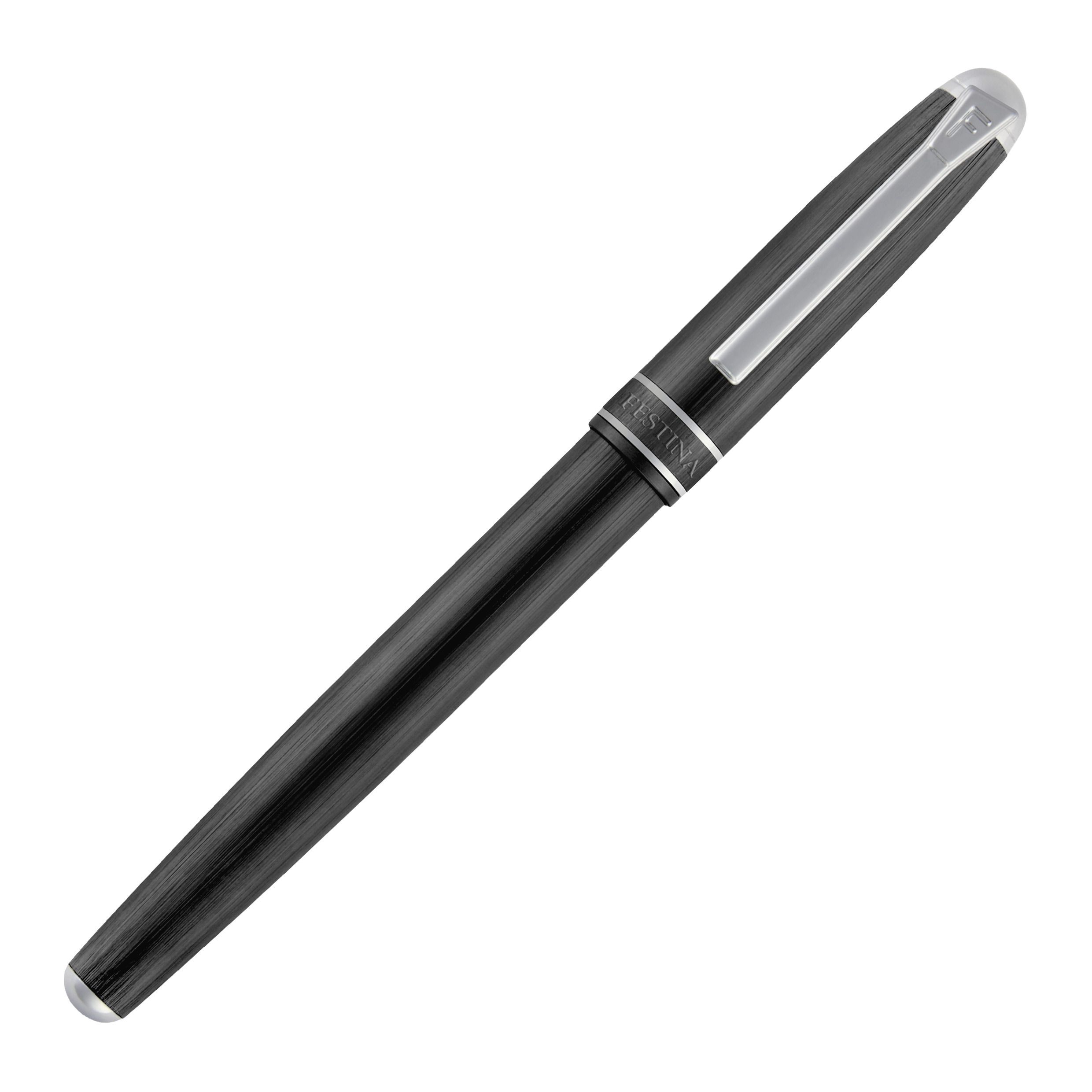 Pióro wieczne Classicals Brushed Black & Chrome P153357P
