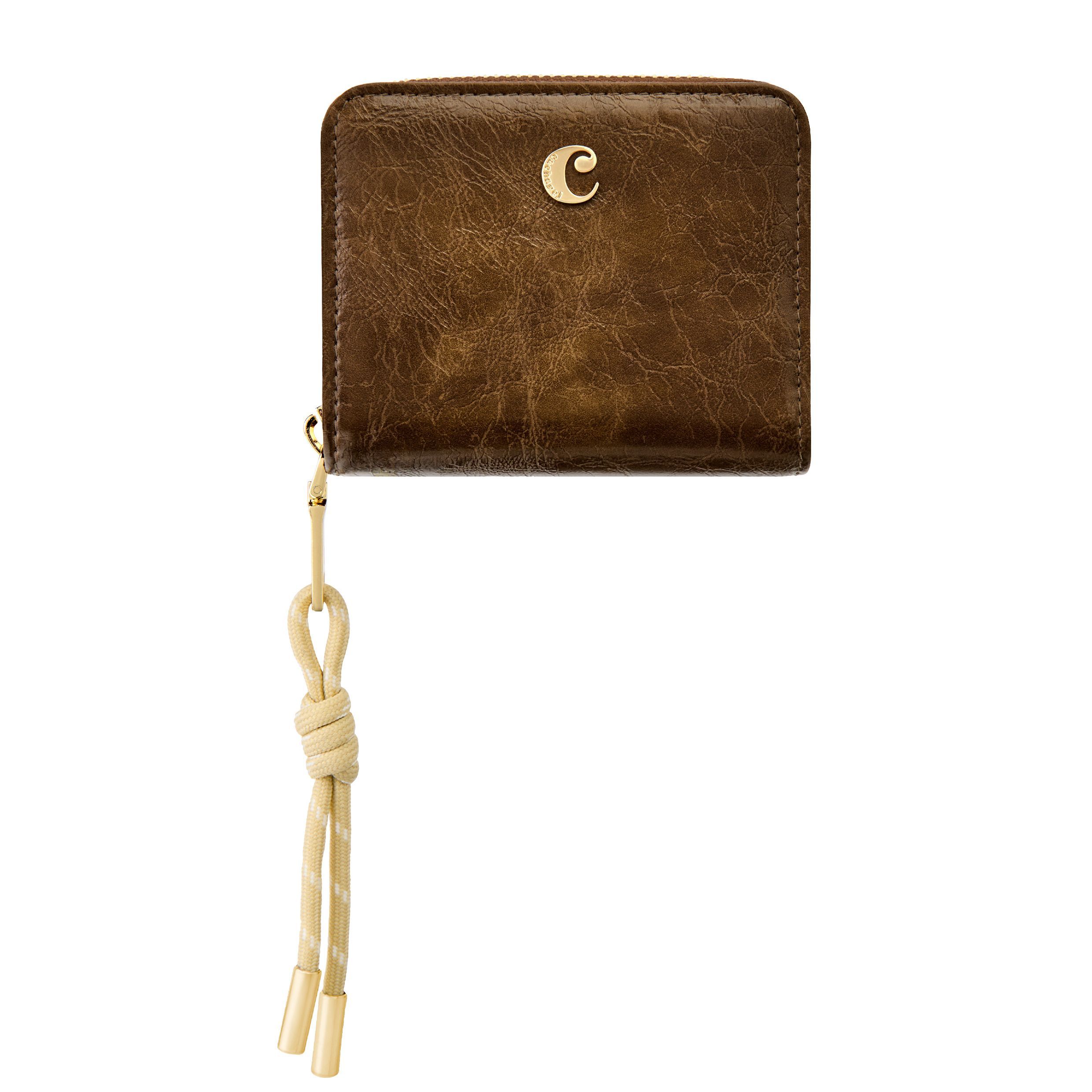 Portfel na karty z klapką Philomène Camel P153258P 2 Portfel na karty z klapką Philomène Camel P153258P