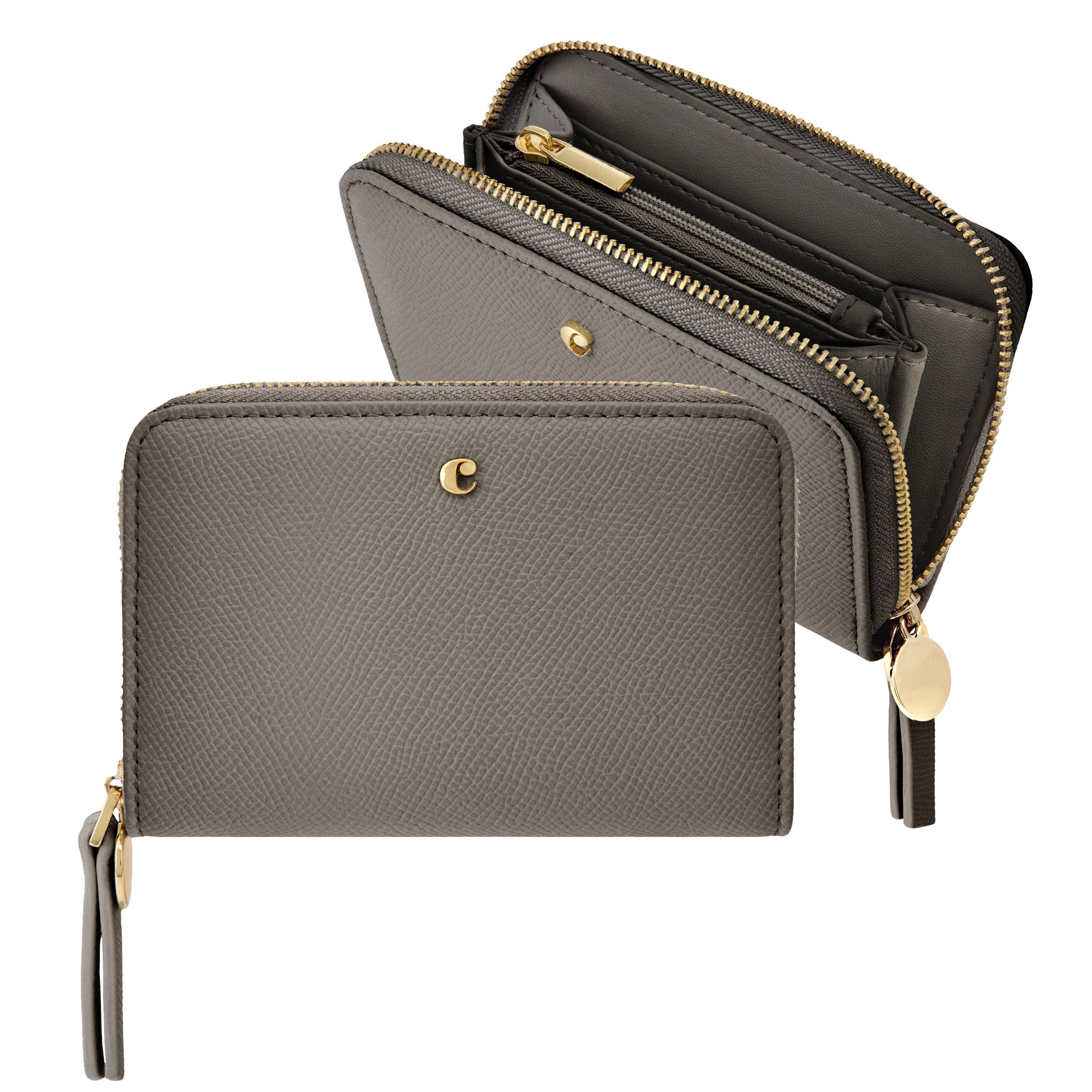 Portfel zapinany na zamek Séraphine Taupe P153265P PM-CEL638J