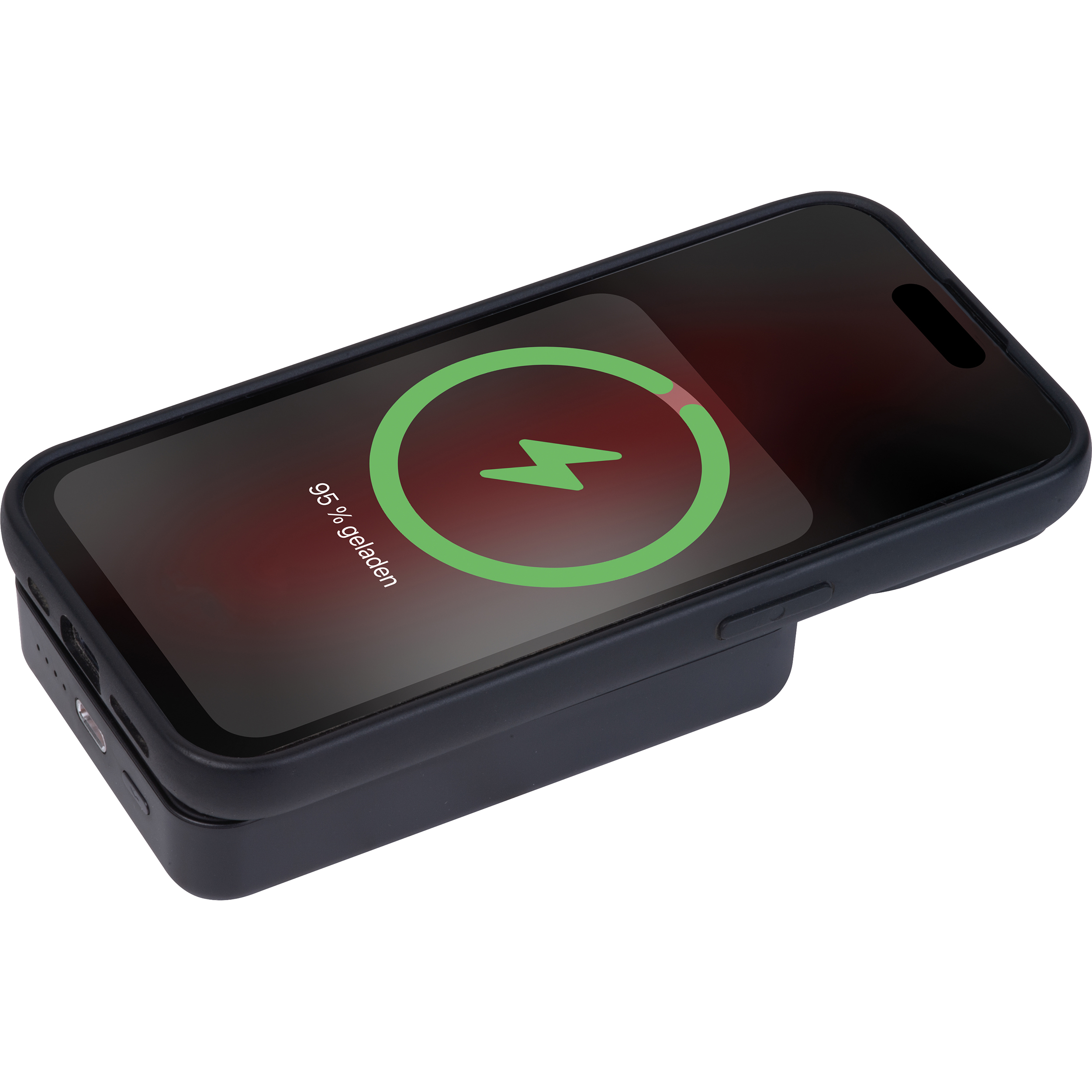 Power bank magnetyczny z ABS z recyklingu 10000 mAh DONNA P154140K 3 Power bank magnetyczny z ABS z recyklingu 10000 mAh DONNA P154140K