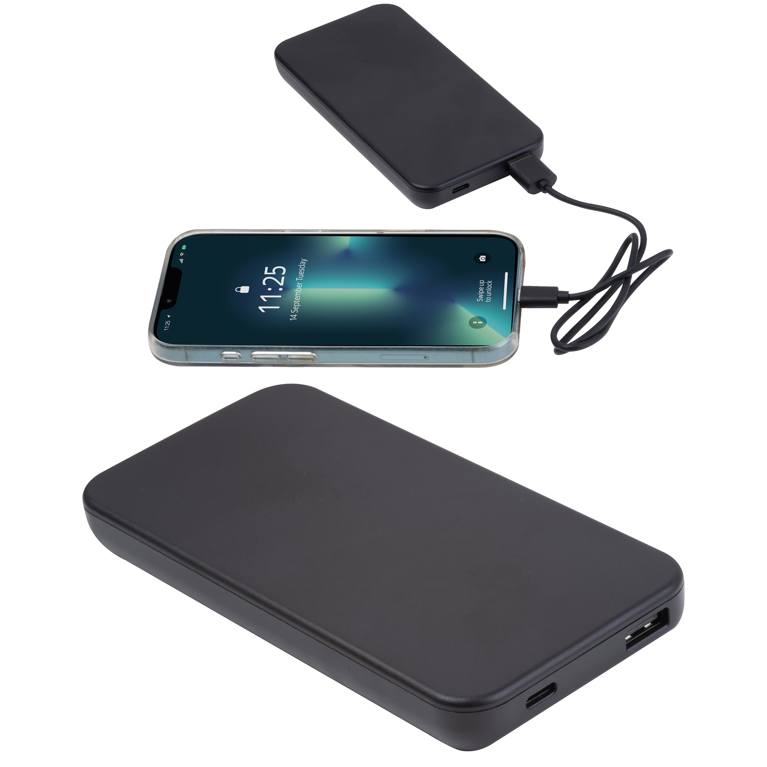 Power bank z ABS z recyklingu 10000 mAh PRESTON P154086K MC-35494-W Power bank z ABS z recyklingu 10000 mAh PRESTON P154086K MC-35494-W