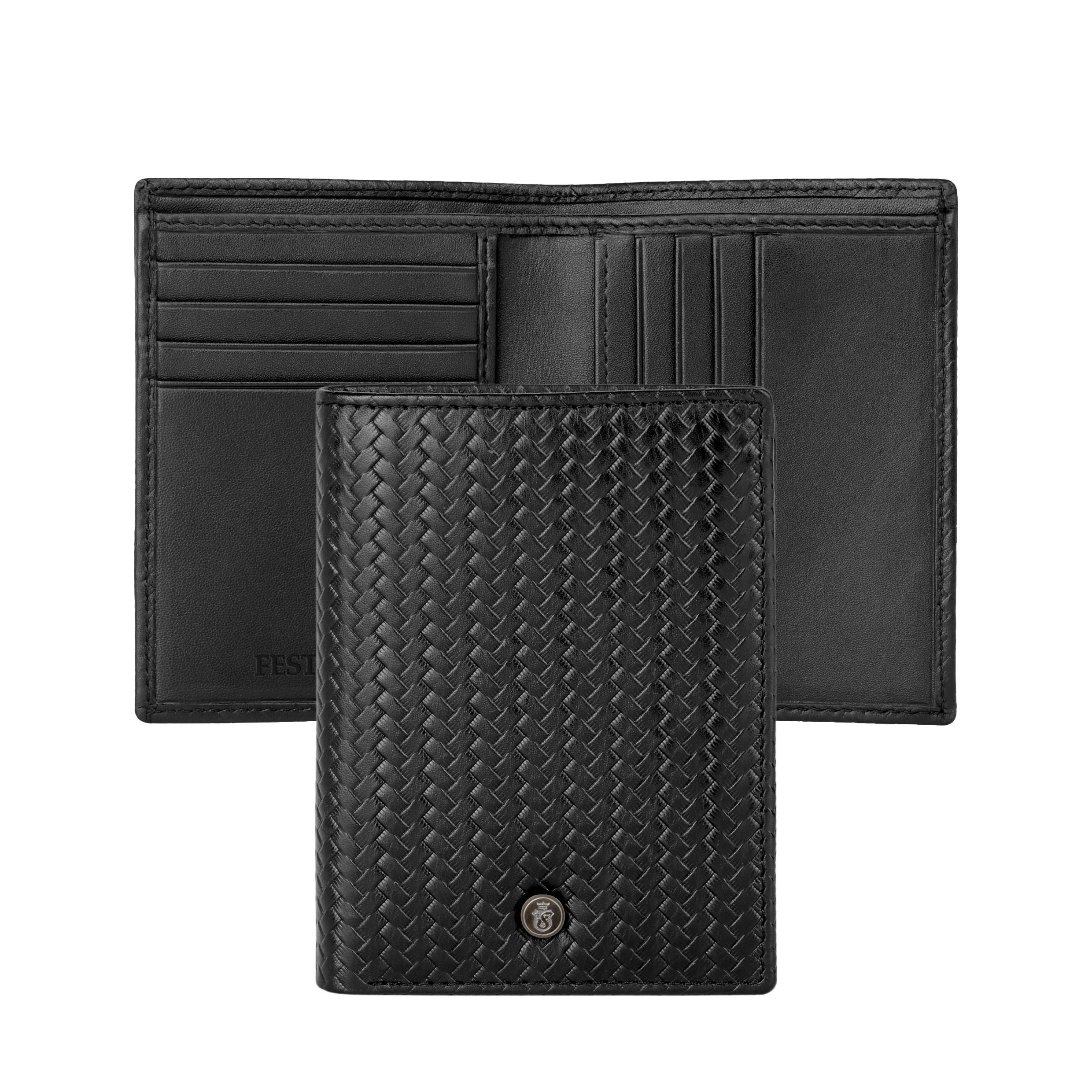Składane etui na karty Interlace Czarne P153332P PM-FLE629A