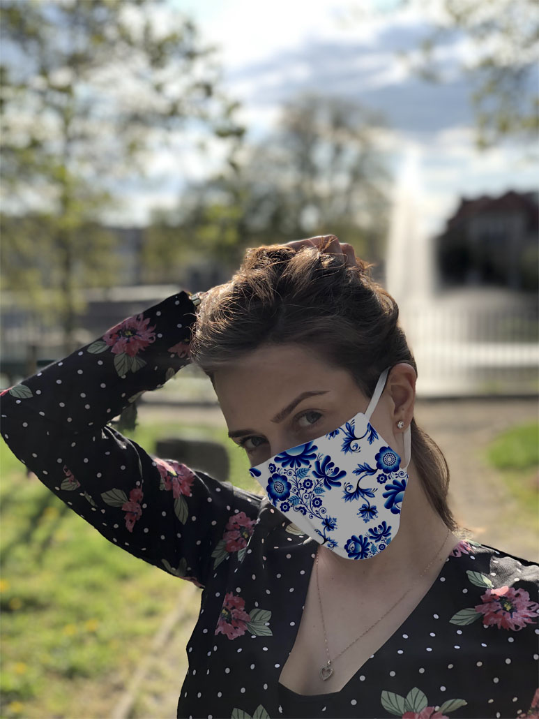 Maseczka bawełniana VENUS PRO z kieszonką i filtrem HEPA P064997J 20 Maseczka bawełniana VENUS PRO z kieszonką i filtrem HEPA P064997J