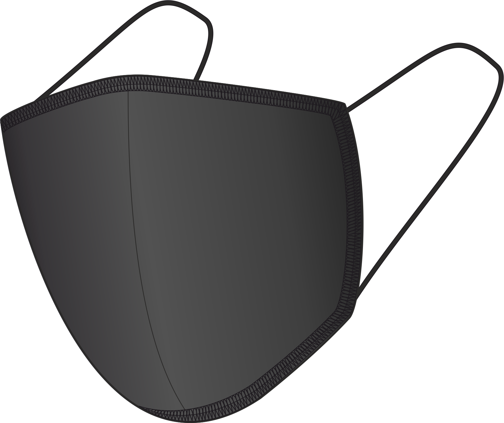 Maseczka bawełniana BLACK-BLACK P054592J JA-140116501