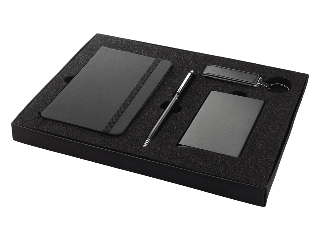 Zestaw notes, długopis, etui RFID i pendrive USB P064784J