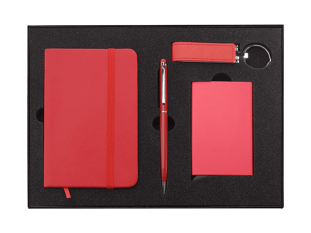 Zestaw notes, długopis, etui RFID i pendrive USB P064784J