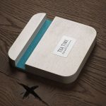 Drewniana podstawka pod telefon P065282J 
