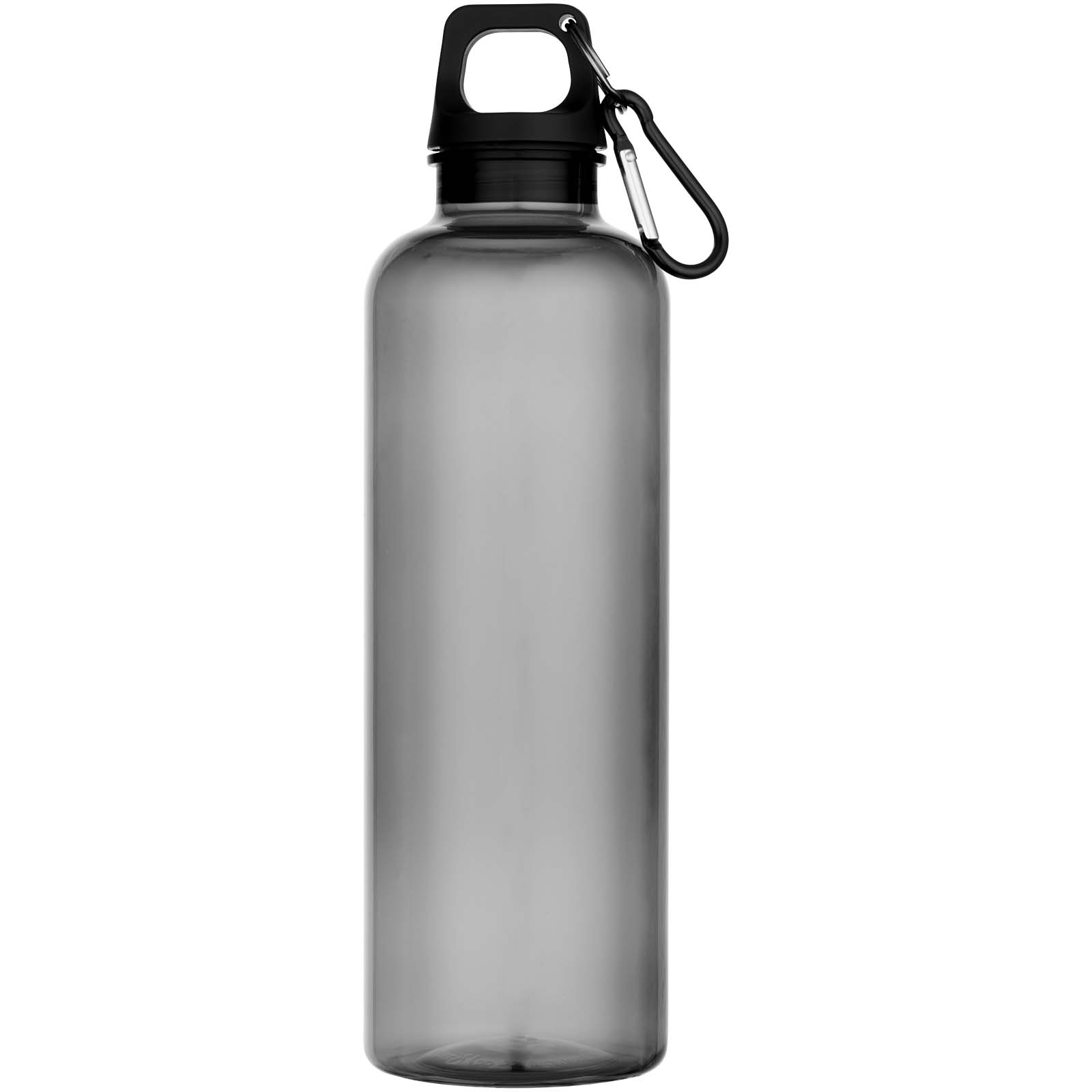 Oregon butelka na wodę o pojemności 750 ml z karabińczykiem wykonana z tworzyw sztucznych pochodzących z recyklingu z certyfi P148580C czarny