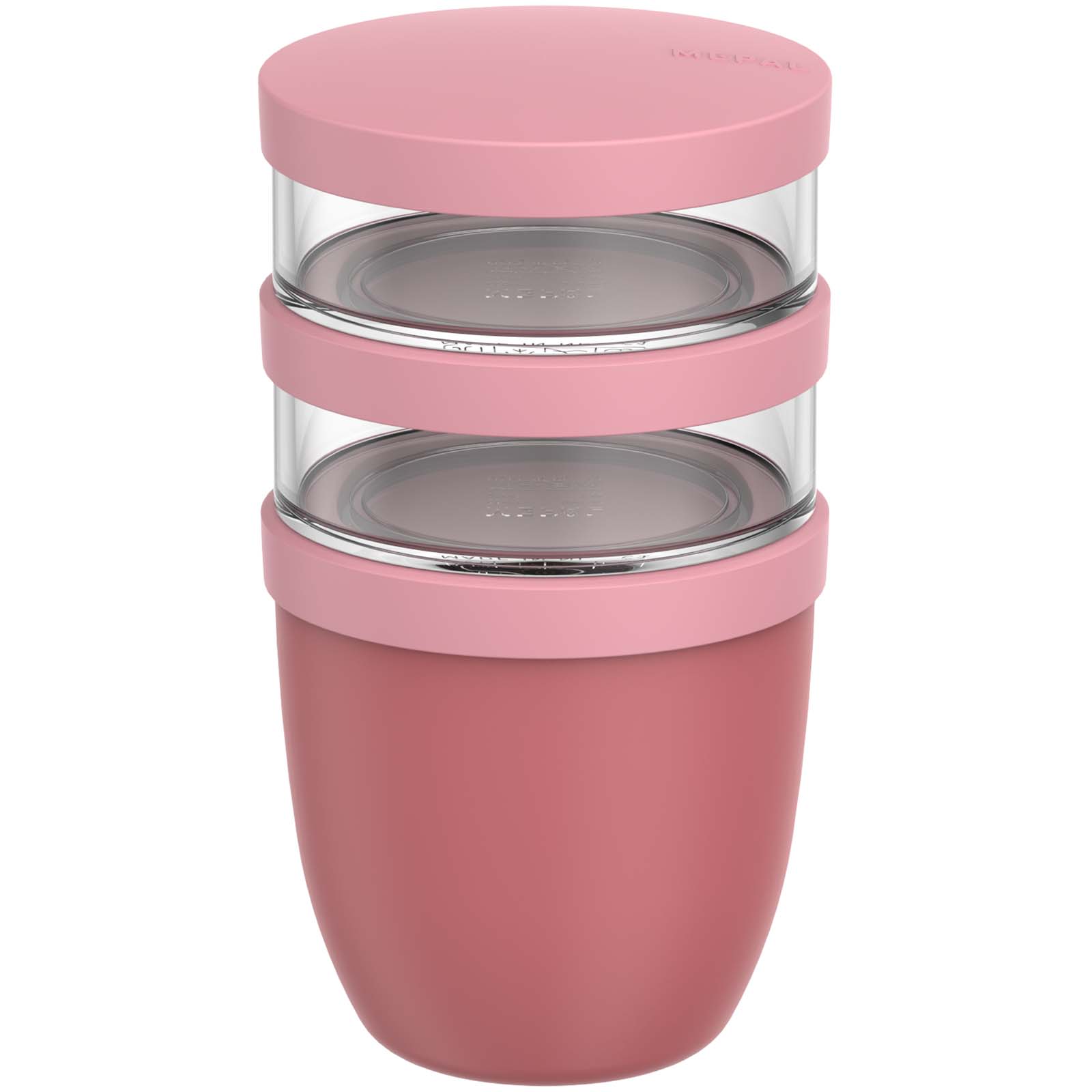 Mepal Ellipse 3-częściowy izolowany pojemnik na lunch o pojemności 500 ml + 2 x 200 ml P157593C PFC-113143-W