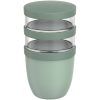 Mepal Ellipse 3-częściowy izolowany pojemnik na lunch o pojemności 500 ml + 2 x 200 ml P157593C szałwiowy zielony