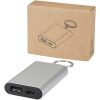 Arcturus powerbank o pojemności 2000 mAh z recyklingowanego aluminium z brelokiem P156900C