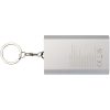 Arcturus powerbank o pojemności 2000 mAh z recyklingowanego aluminium z brelokiem P156900C