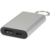 Arcturus powerbank o pojemności 2000 mAh z recyklingowanego aluminium z brelokiem P156900C