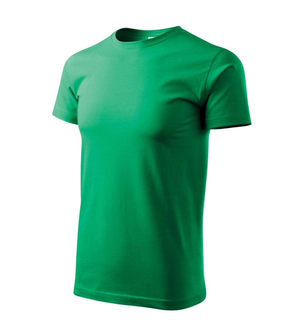 Koszulka męska Basic P020690F zieleń trawy