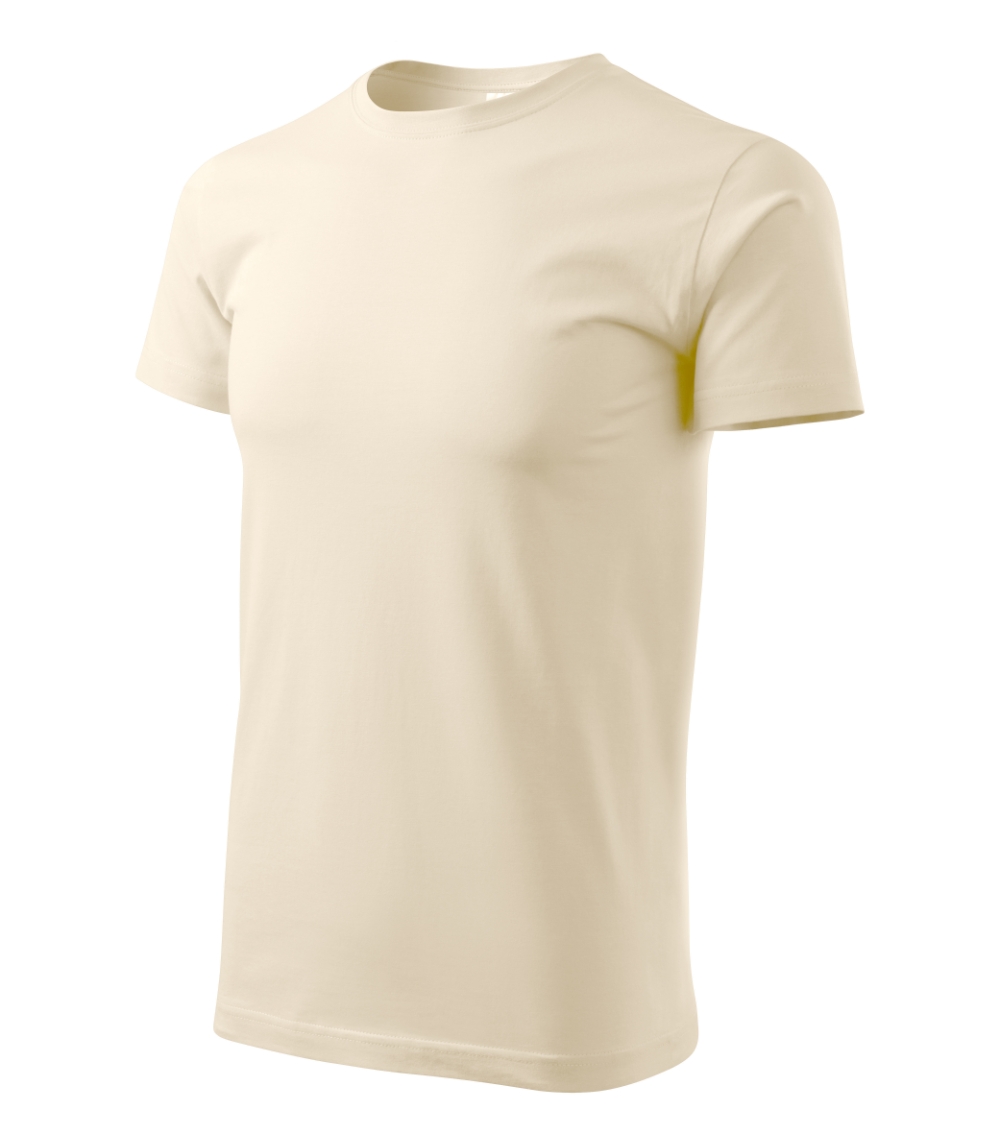 Koszulka męska Basic P020690F migdałowy