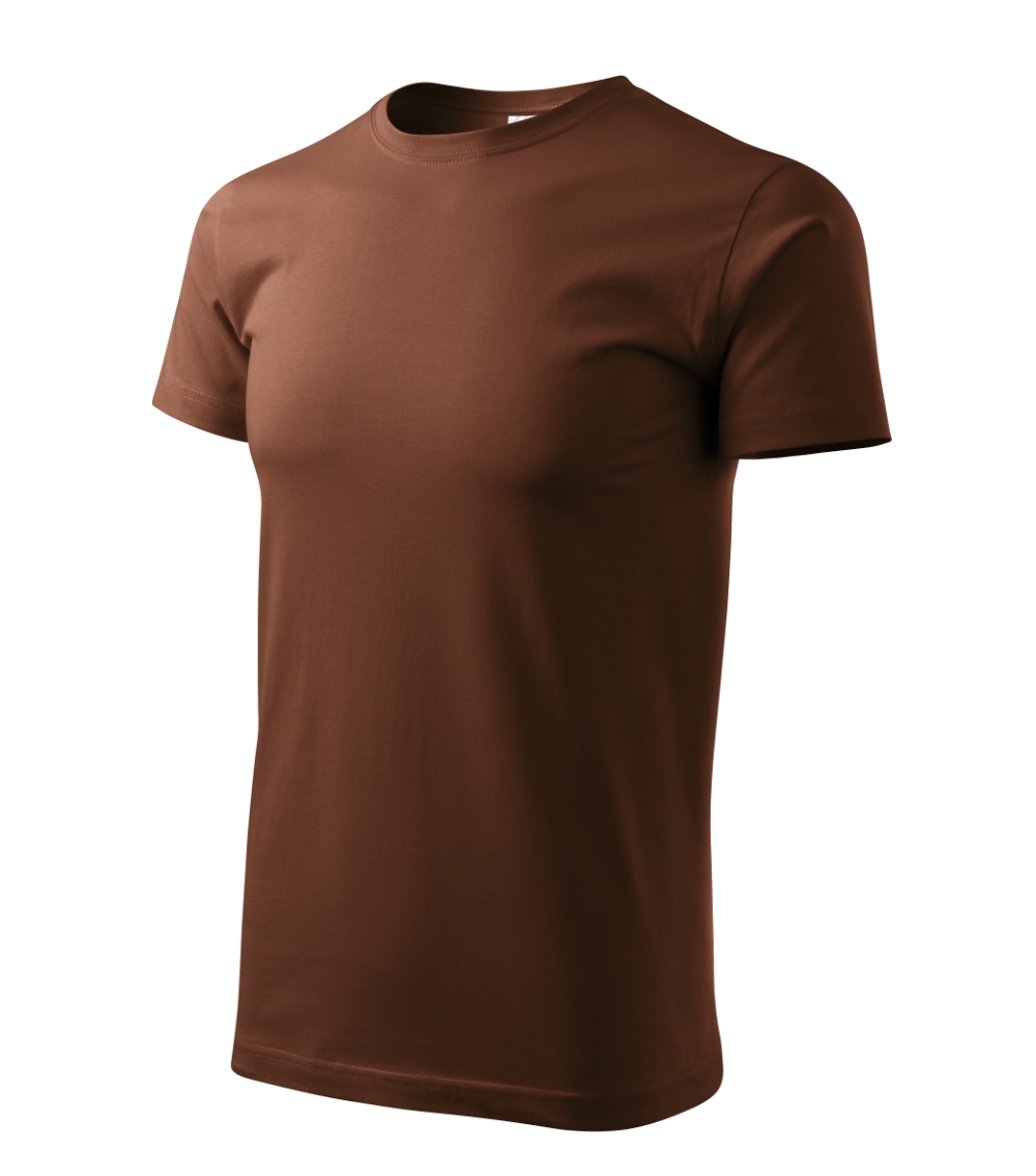Koszulka męska Basic P020690F czekoladowy