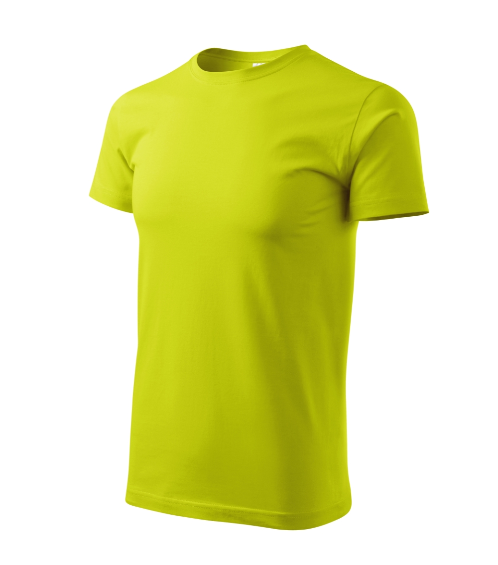 Koszulka męska Basic P020690F limetka