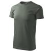 Koszulka męska Basic P020690F ciemny khaki