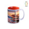 Kubek sublimacyjny Tomek Art Solid 300 ml P132224M biały / pomarańczowy