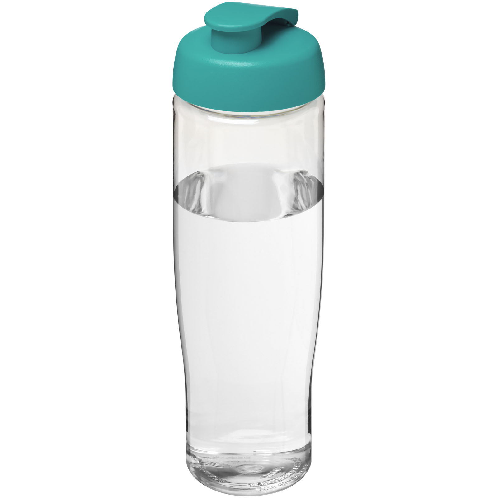 Bidon H2O Tempo® o pojemności 700 ml z wieczkiem zaciskowym P069127C przezroczysty / błękitny
