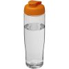 Bidon H2O Tempo® o pojemności 700 ml z wieczkiem zaciskowym P069127C przezroczysty / pomarańczowy