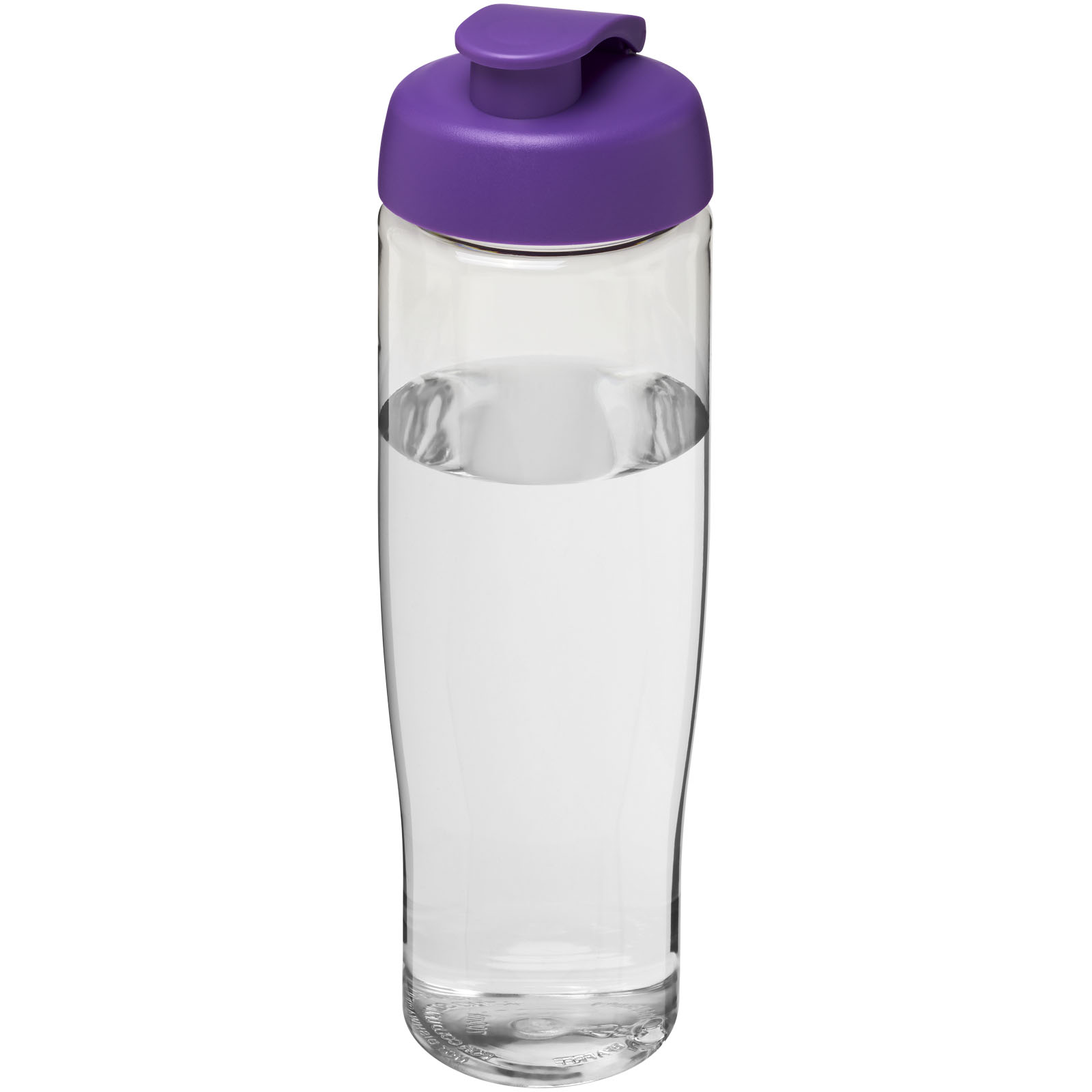 Bidon H2O Tempo® o pojemności 700 ml z wieczkiem zaciskowym P069127C przezroczysty / fioletowy