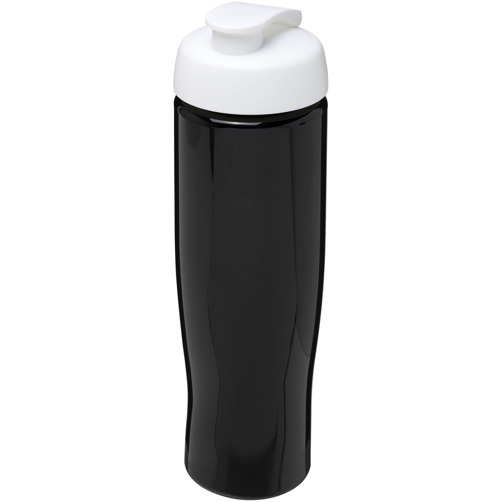 Bidon H2O Tempo® o pojemności 700 ml z wieczkiem zaciskowym P069127C czarny / biały