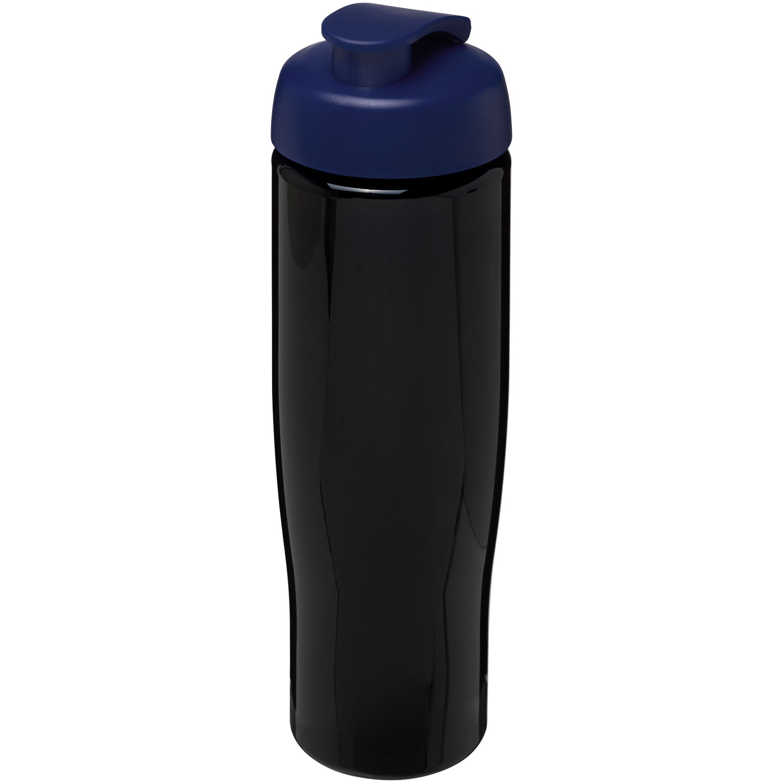 Bidon H2O Tempo® o pojemności 700 ml z wieczkiem zaciskowym P069127C czarny / niebieski
