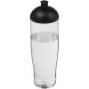 Bidon H2O Tempo® o pojemności 700 ml z wypukłym wieczkiem P069153C przezroczysty / czarny
