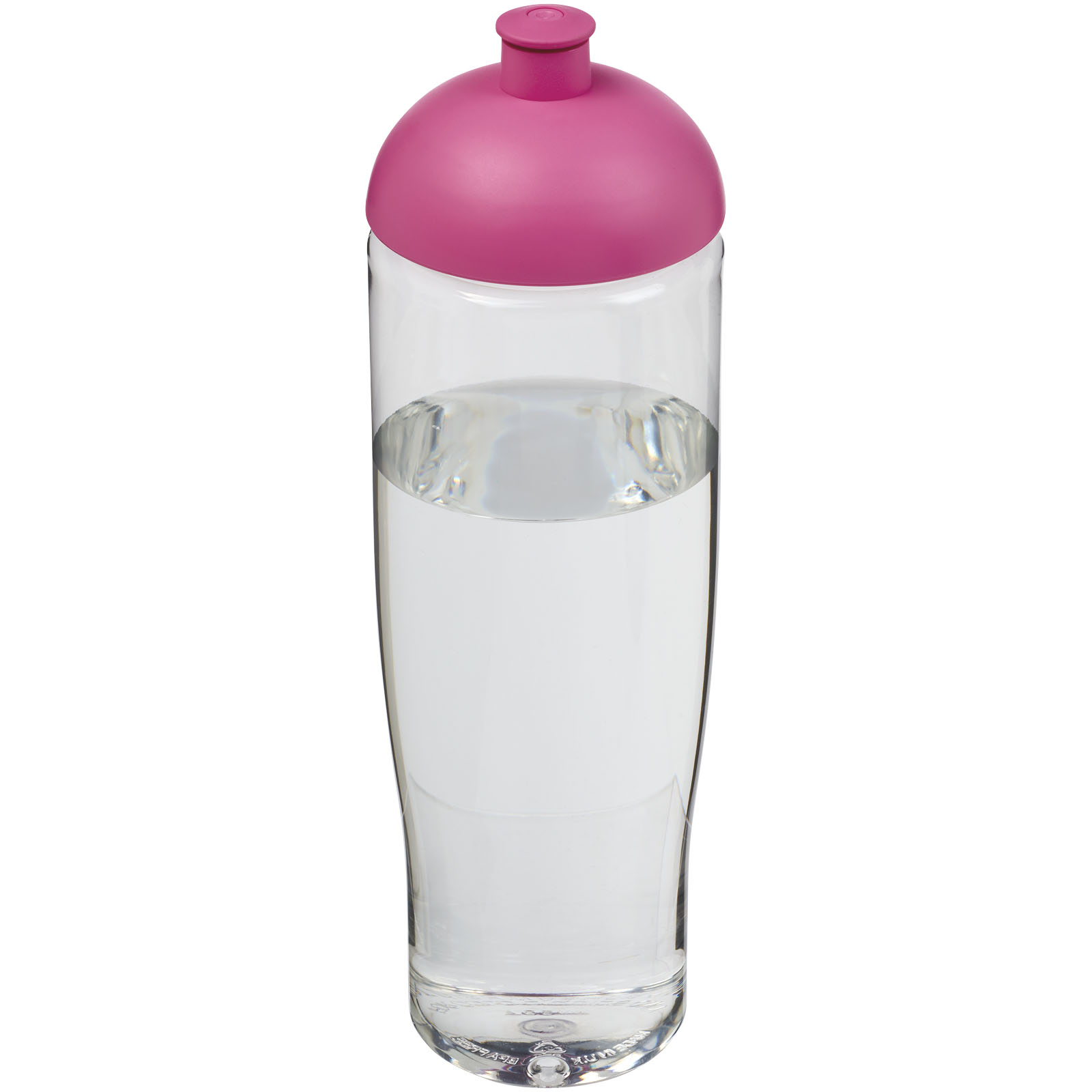 Bidon H2O Tempo® o pojemności 700 ml z wypukłym wieczkiem P069153C przezroczysty / różowy