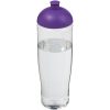 Bidon H2O Tempo® o pojemności 700 ml z wypukłym wieczkiem P069153C przezroczysty / fioletowy