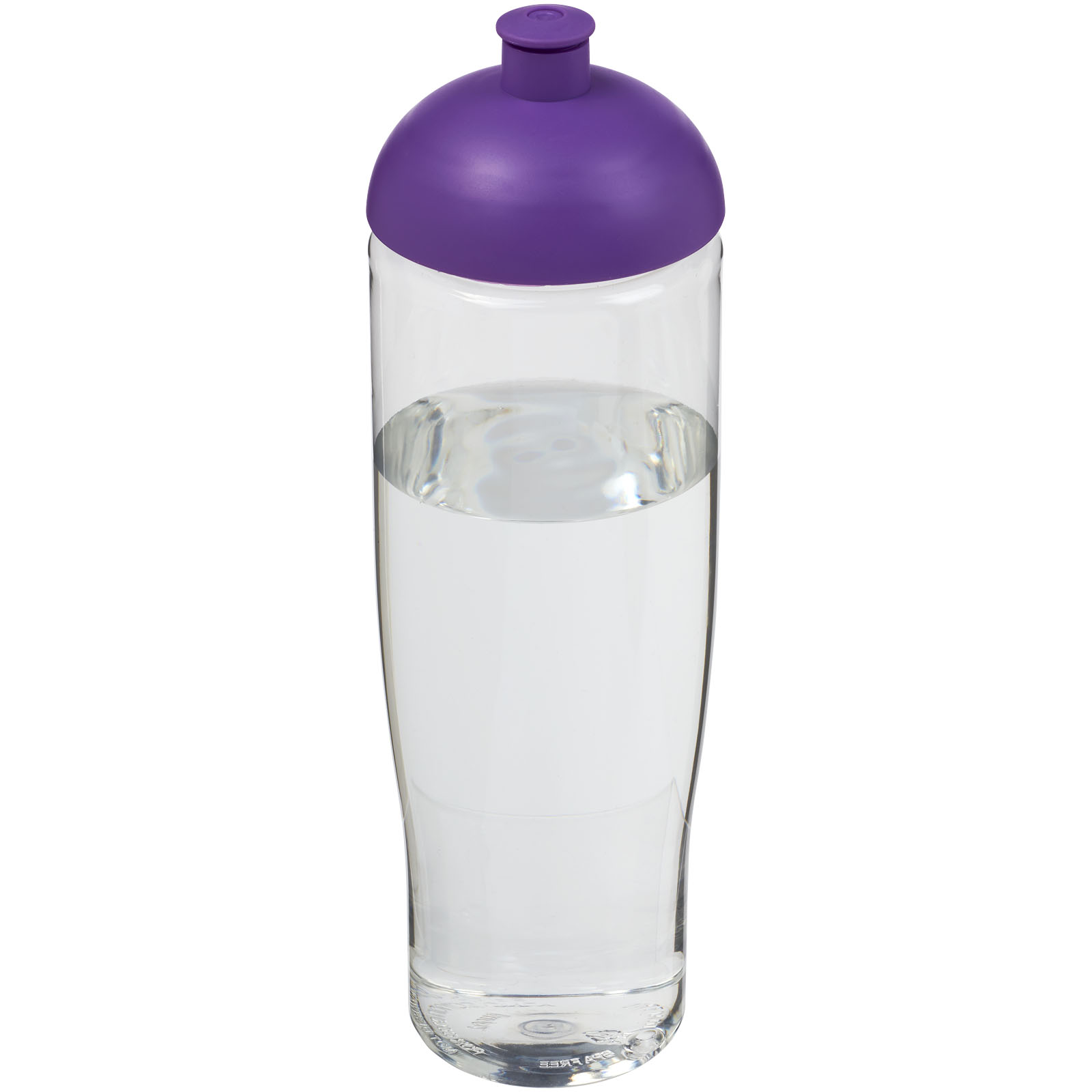 Bidon H2O Tempo® o pojemności 700 ml z wypukłym wieczkiem P069153C przezroczysty / fioletowy