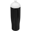 Bidon H2O Tempo® o pojemności 700 ml z wypukłym wieczkiem P069153C czarny / biały