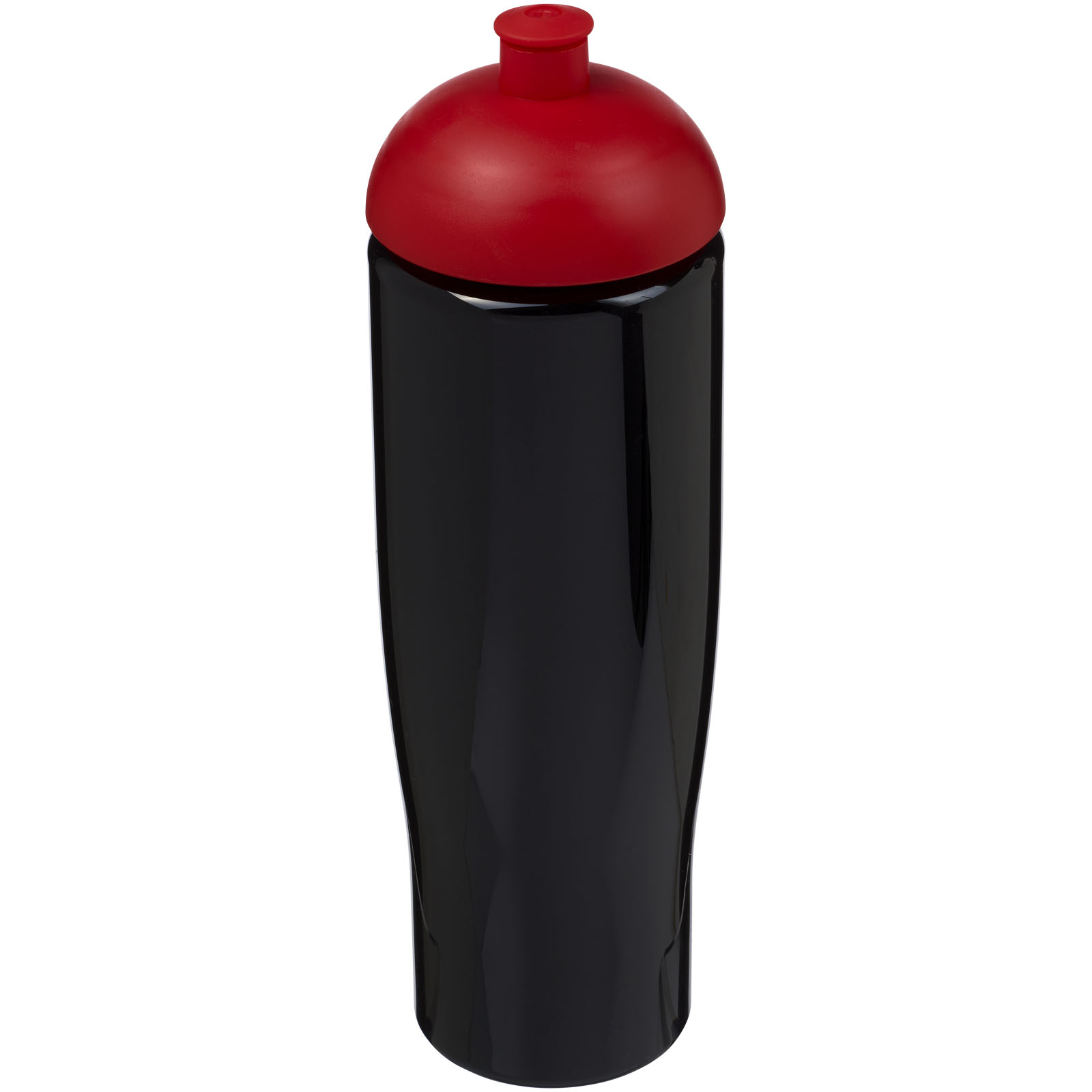Bidon H2O Tempo® o pojemności 700 ml z wypukłym wieczkiem P069153C czarny / czerwony