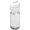 Bidon H2O Base® o pojemności 650 ml z wieczkiem zaciskowym P069202C przezroczysty / biały