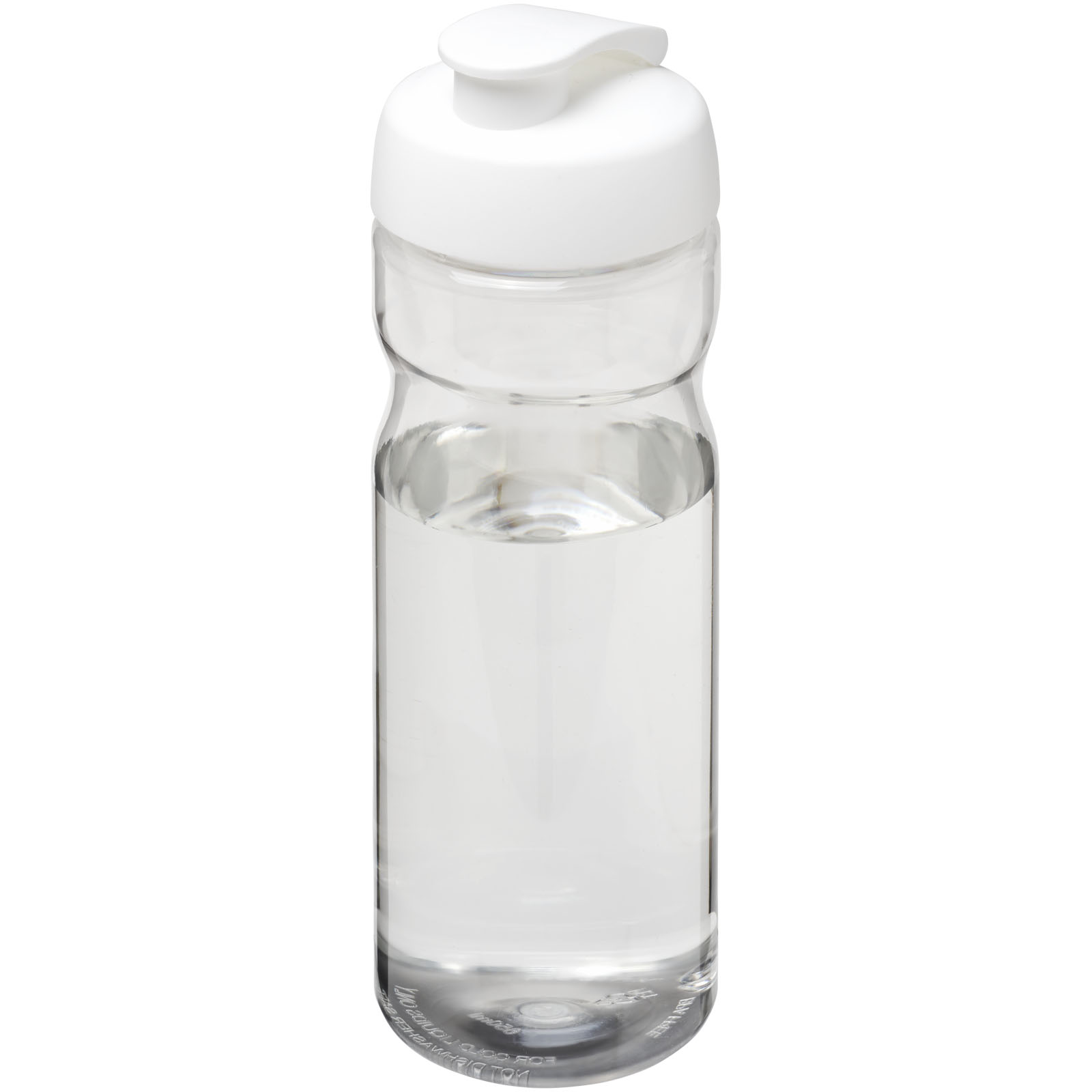 Bidon H2O Base® o pojemności 650 ml z wieczkiem zaciskowym P069202C przezroczysty / biały