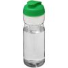 Bidon H2O Base® o pojemności 650 ml z wieczkiem zaciskowym P069202C przezroczysty / zielony