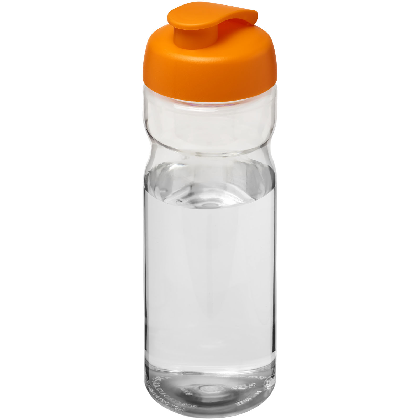 Bidon H2O Base® o pojemności 650 ml z wieczkiem zaciskowym P069202C przezroczysty / pomarańczowy