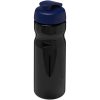Bidon H2O Base® o pojemności 650 ml z wieczkiem zaciskowym P069202C czarny / niebieski