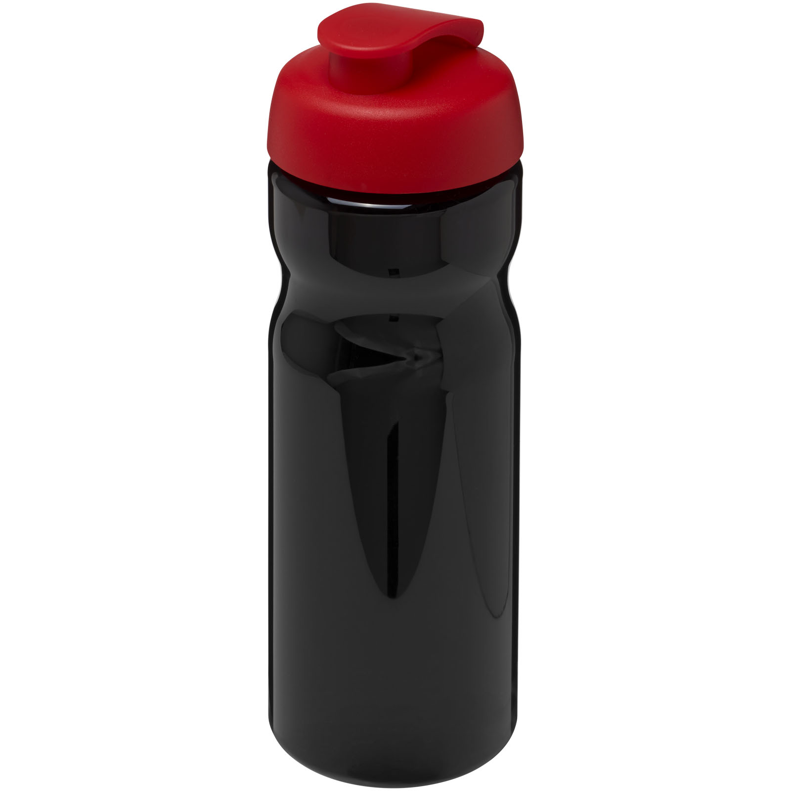 Bidon H2O Base® o pojemności 650 ml z wieczkiem zaciskowym P069202C czarny / czerwony