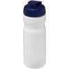 Bidon H2O Base® o pojemności 650 ml z wieczkiem zaciskowym P069202C biały / niebieski