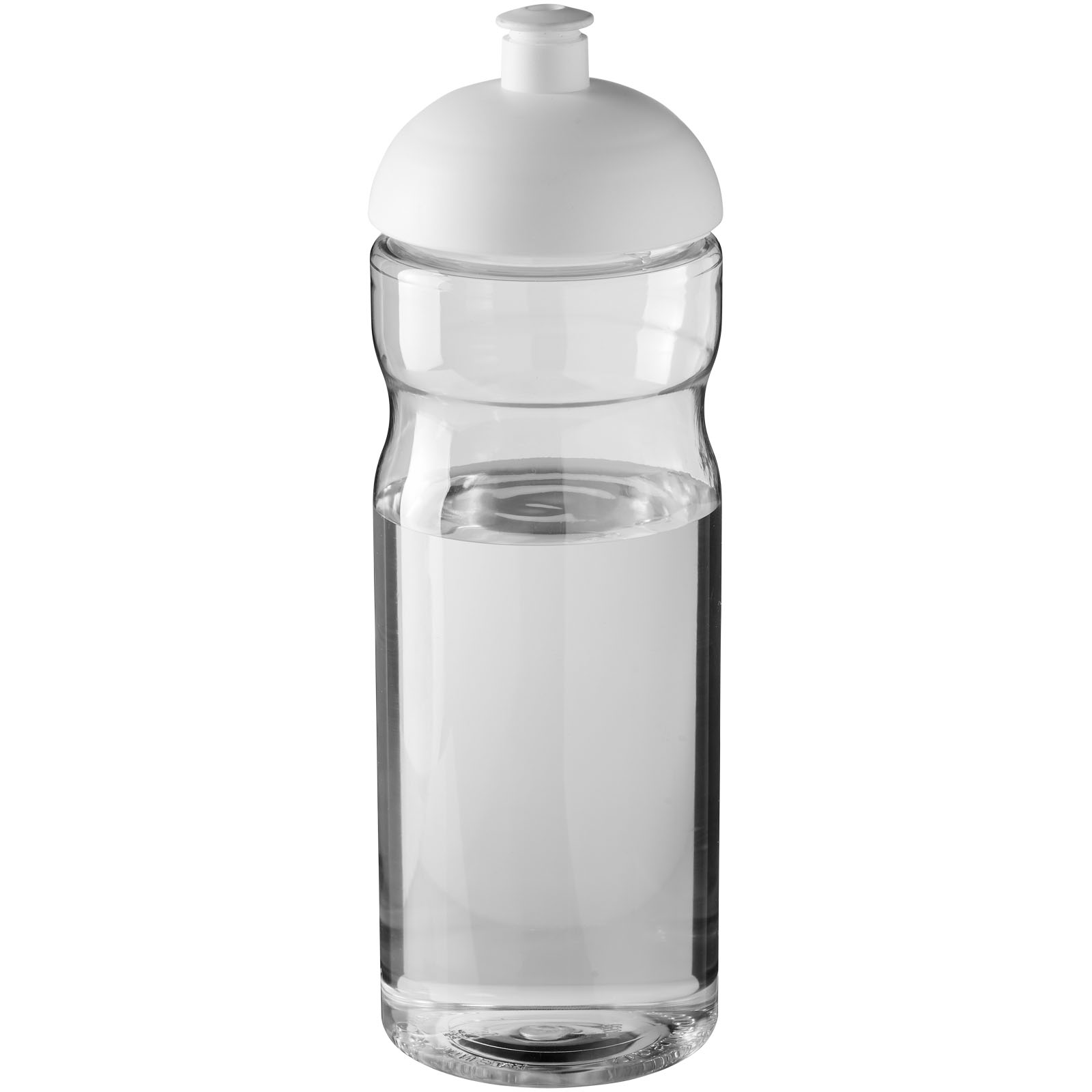 Bidon H2O Base® o pojemności 650 ml z wypukłym wieczkiem P069240C przezroczysty / biały