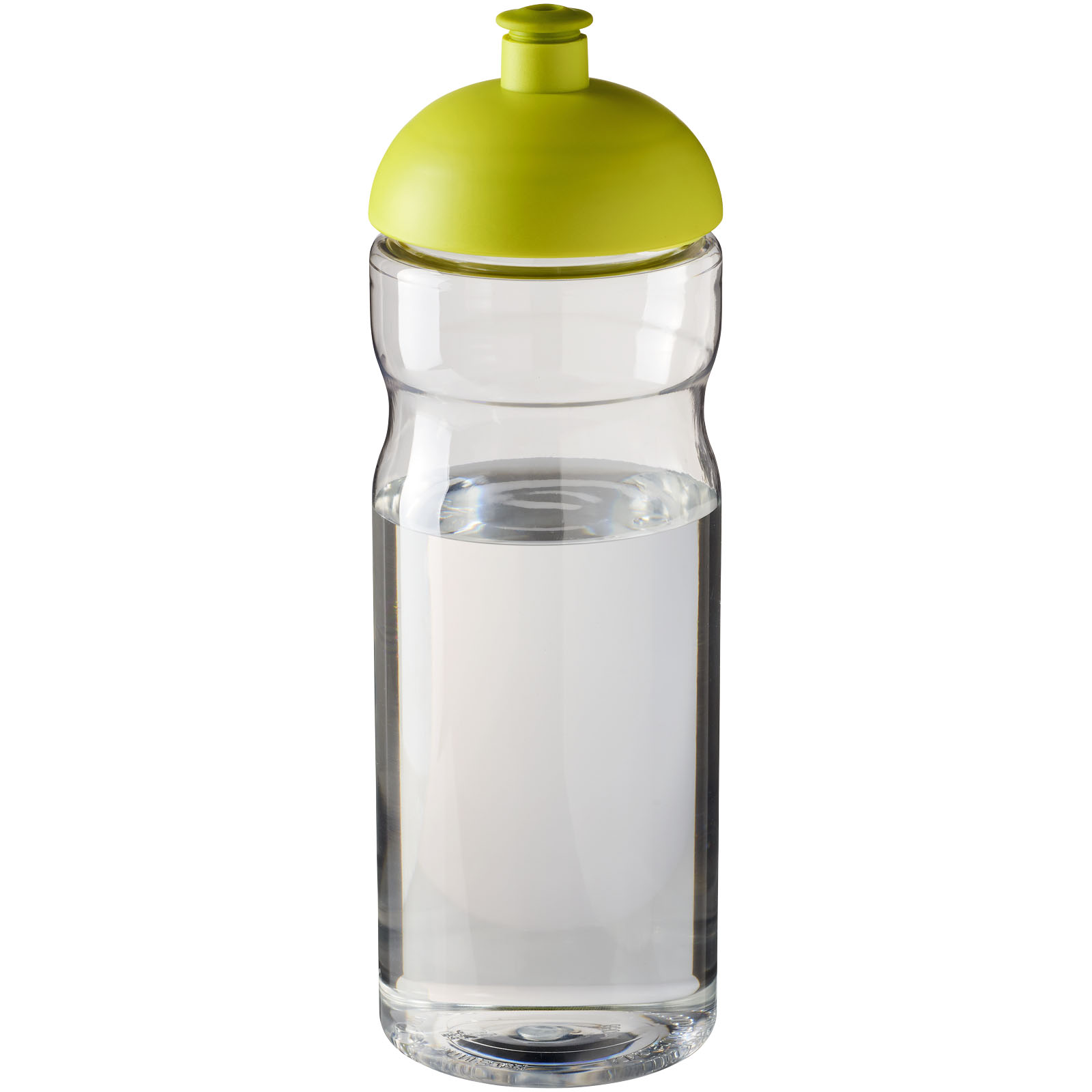Bidon H2O Base® o pojemności 650 ml z wypukłym wieczkiem P069240C przezroczysty / limonka