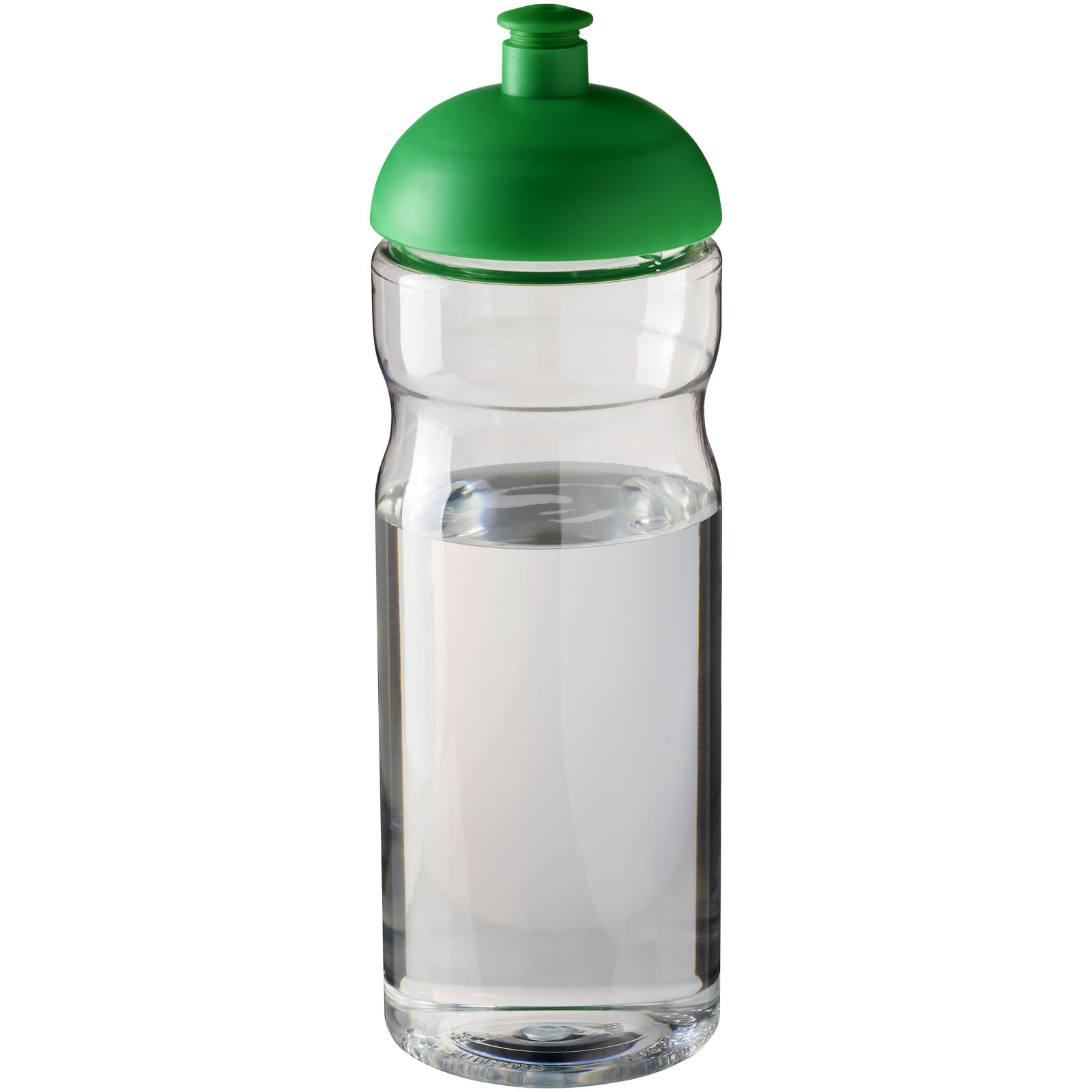 Bidon H2O Base® o pojemności 650 ml z wypukłym wieczkiem P069240C przezroczysty / zielony