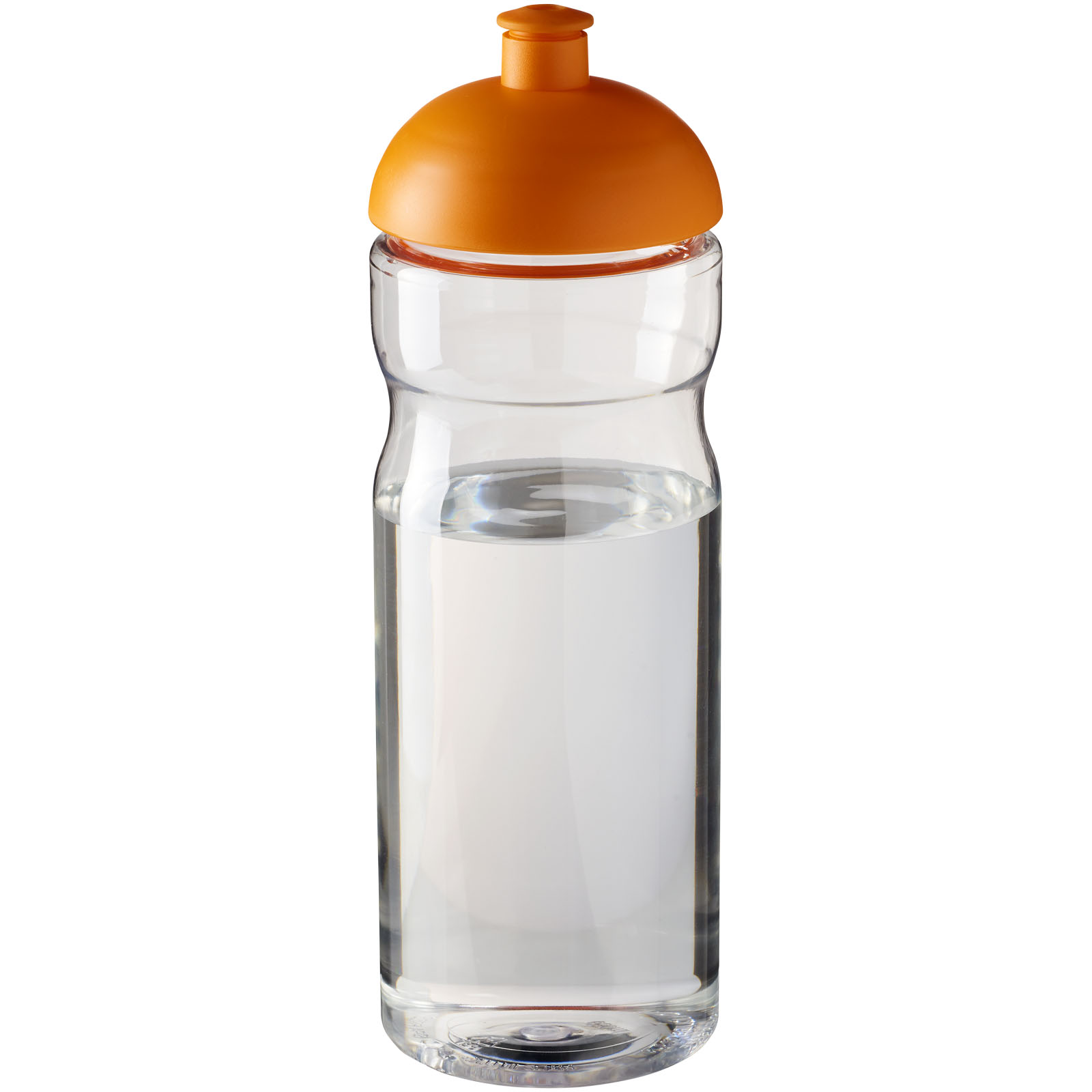 Bidon H2O Base® o pojemności 650 ml z wypukłym wieczkiem P069240C przezroczysty / pomarańczowy