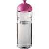 Bidon H2O Base® o pojemności 650 ml z wypukłym wieczkiem P069240C przezroczysty / różowy