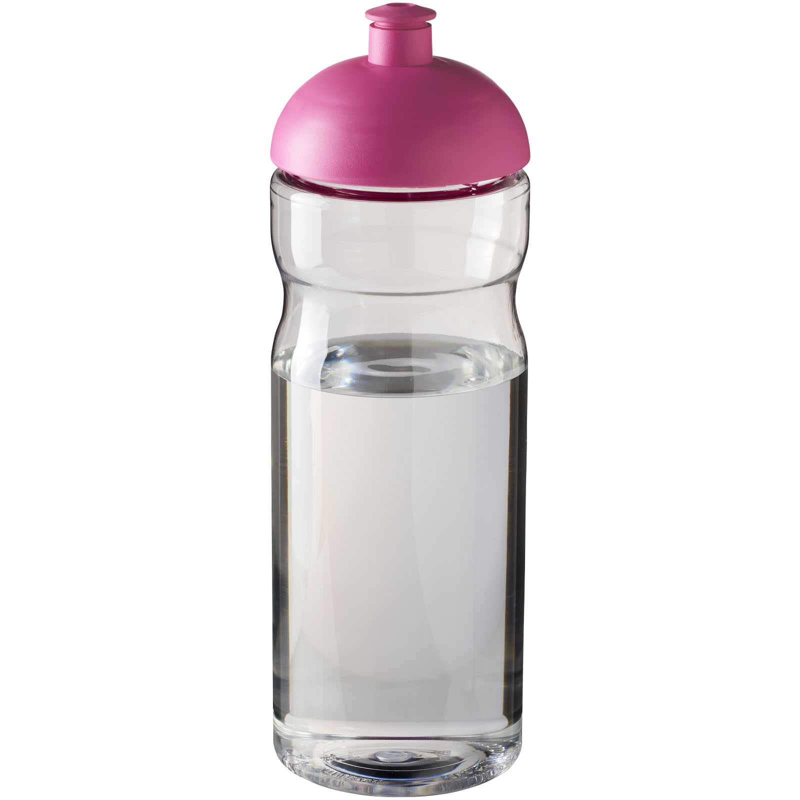 Bidon H2O Base® o pojemności 650 ml z wypukłym wieczkiem P069240C przezroczysty / różowy