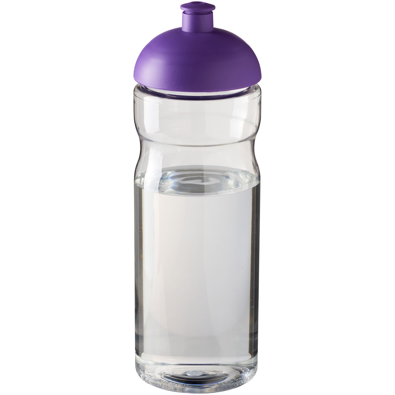 Bidon H2O Base® o pojemności 650 ml z wypukłym wieczkiem P069240C przezroczysty / fioletowy